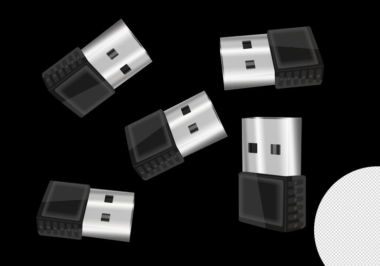 PSD a silver usb stick with a white plate that says " i'm a photographer ".