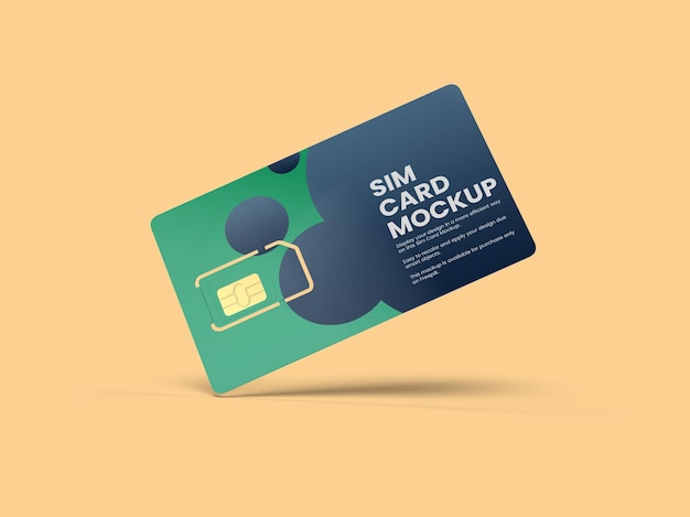 Sim card mockup