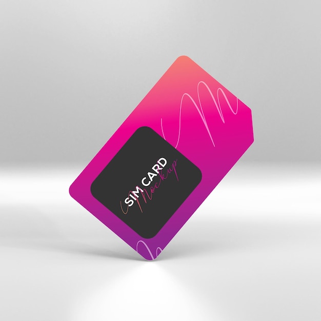 PSD sim card mockup