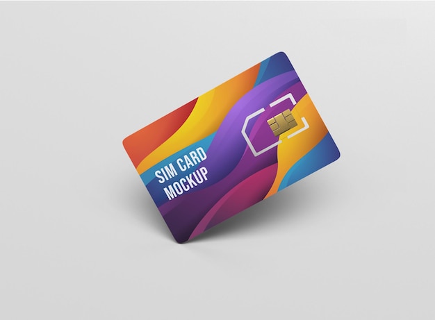 Sim card mockup