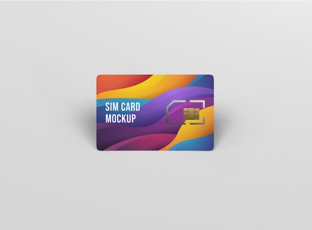 PSD sim card mockup
