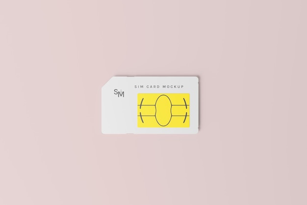 PSD sim card mockup