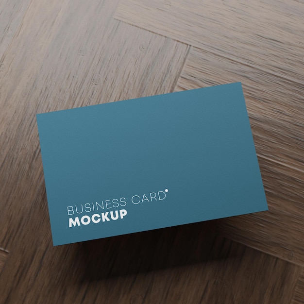 Simple aesthetic business card concept mockup