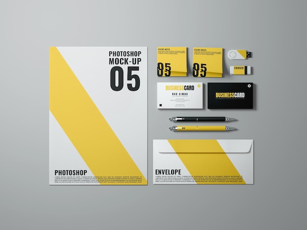 PSD simple branding mockup template