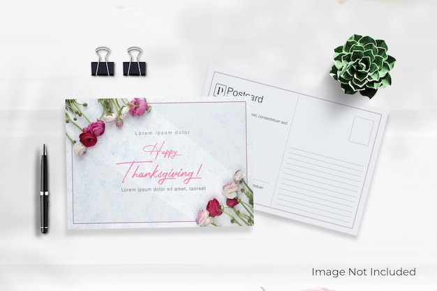 Simple Bright Postcard Template