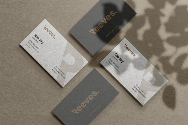 simple business card for design presentation