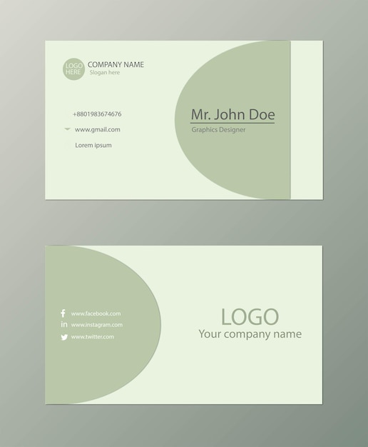 PSD simple business card design