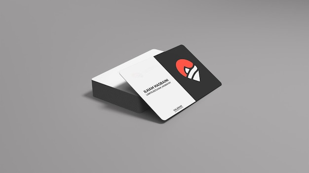 Простой макет визитной карточки для руководства по бренду