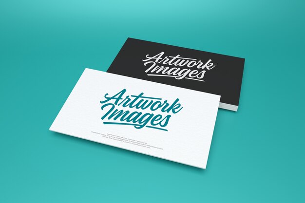 PSD simple business card mockup