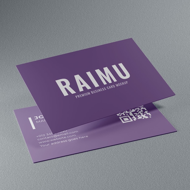 Simple business card mockup