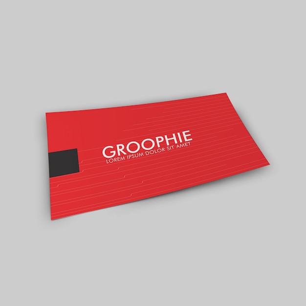 Simple and clean business card mockup