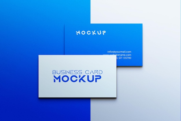 Simple clean business card mockup