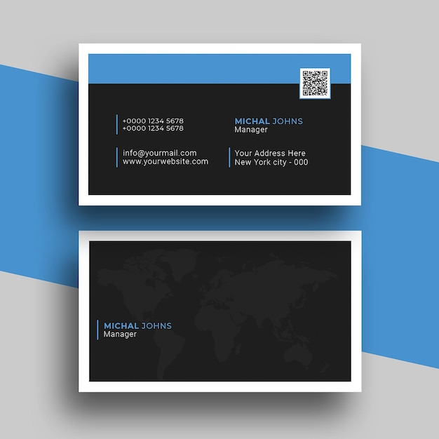 Simple Clean Business Card PSD Template
