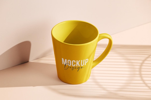 Design semplice mockup di tazza da caffè