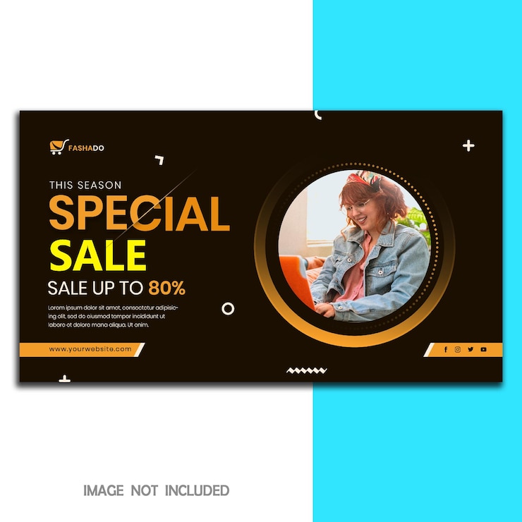 PSD simple editable social media post and cover