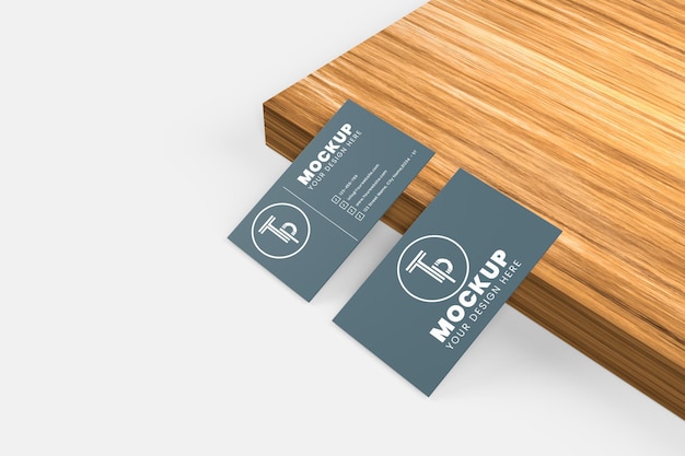 Simple elegant business card mockup