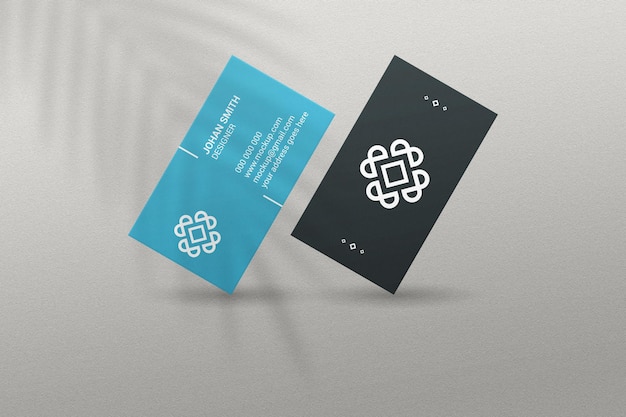 Simple elegant business card mockup