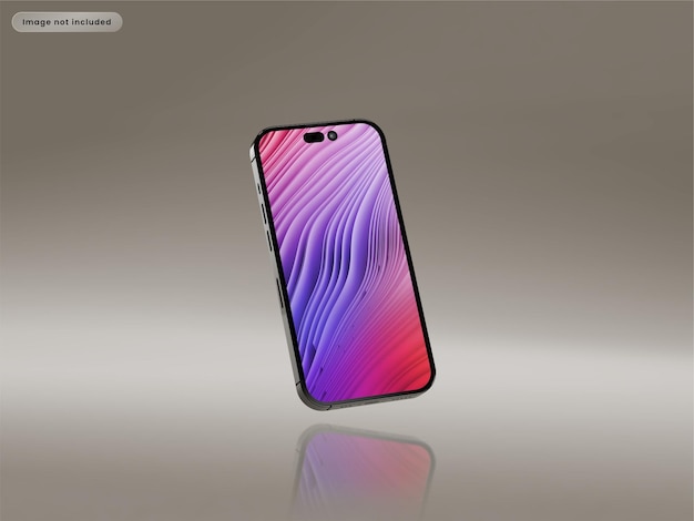Simple and Elegant iPhone Mockup with Reflection