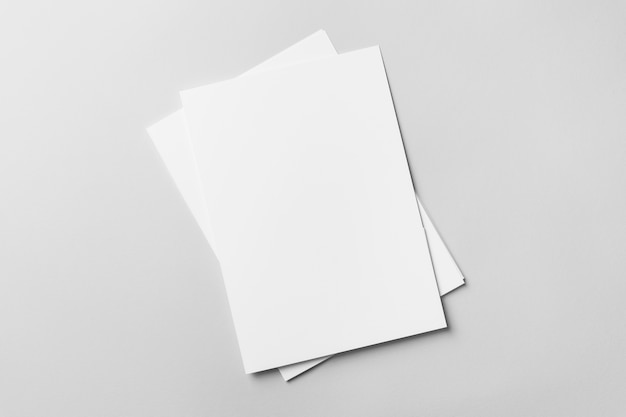 PSD simple folder top view mockup