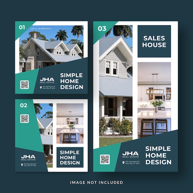 Simple home interior promotion instagram post template