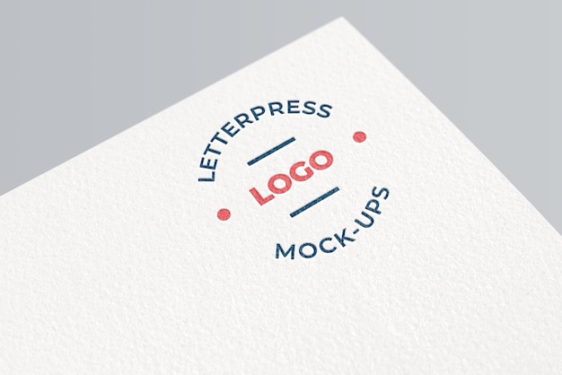 Mockup logo tipografica semplice