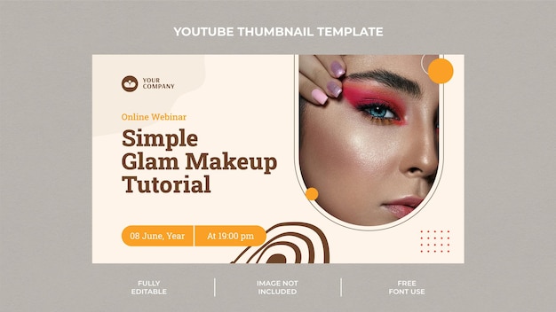 simple makeup youtube thumbnail