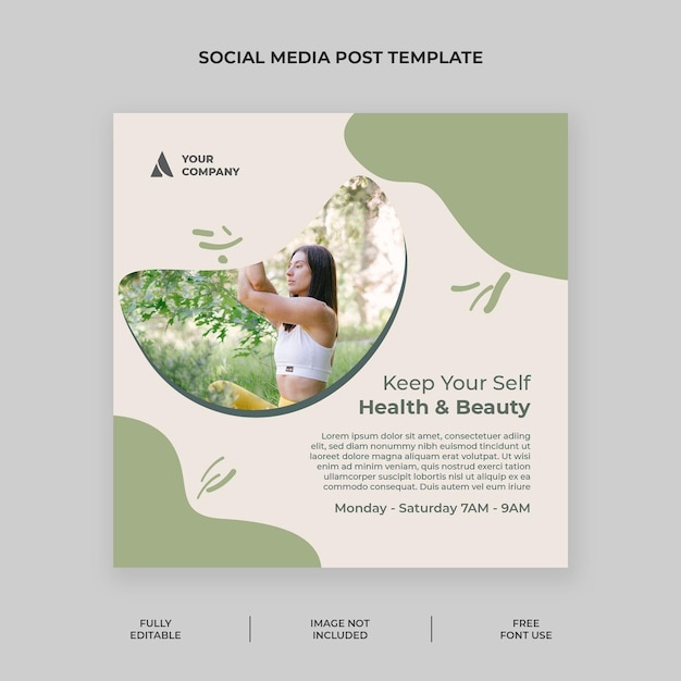 PSD simple medition instagram posts