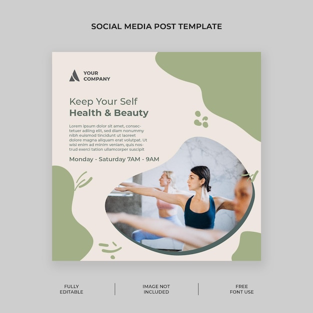 PSD simple medition instagram posts