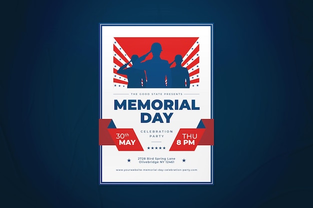 Simple Memorial Day Flyer