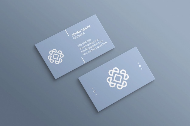 Simple and minimal business card mockup