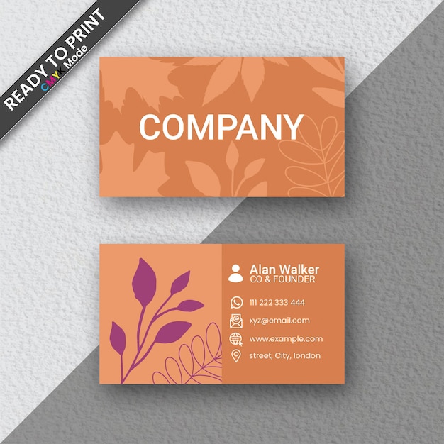 simple and neat business card