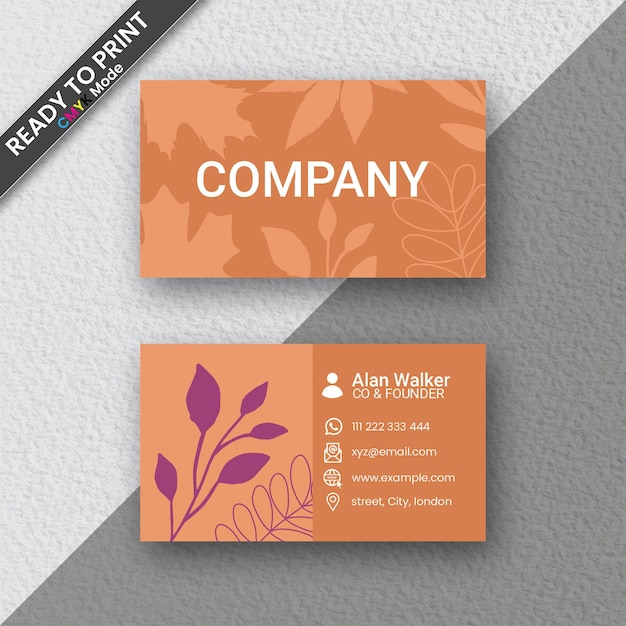 PSD simple and neat business card