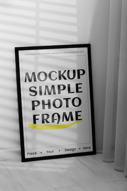 simple photo frame for interior design and decoration