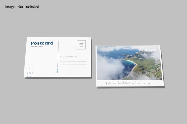 simple postcard mockup