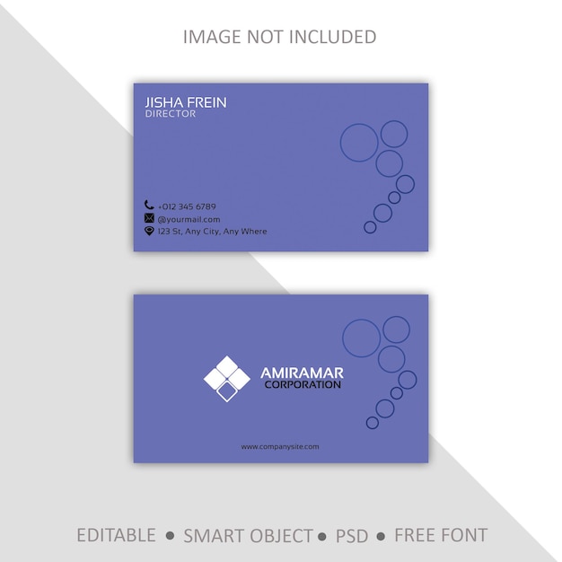 PSD simple psd business card design