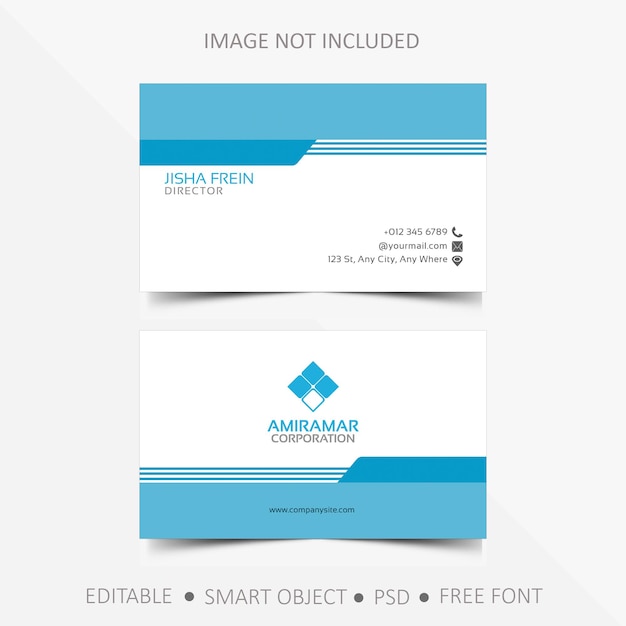 PSD simple psd business card template