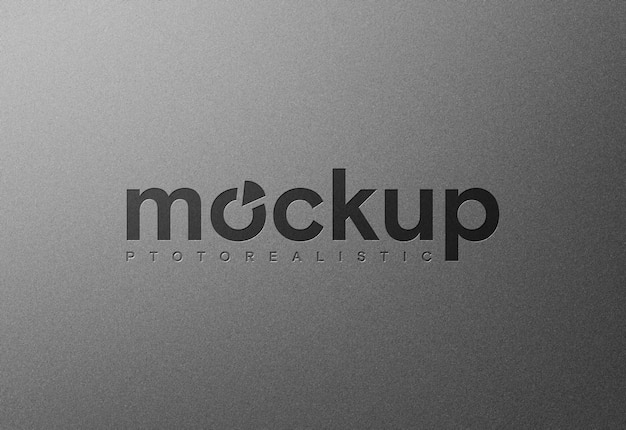 PSD mockup logo realistico semplice