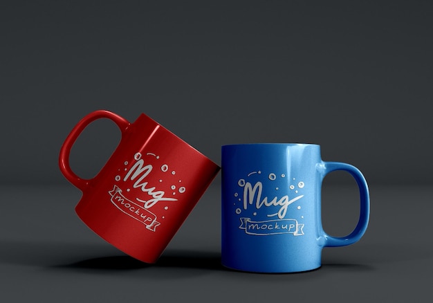 PSD simple realistic mug mockup