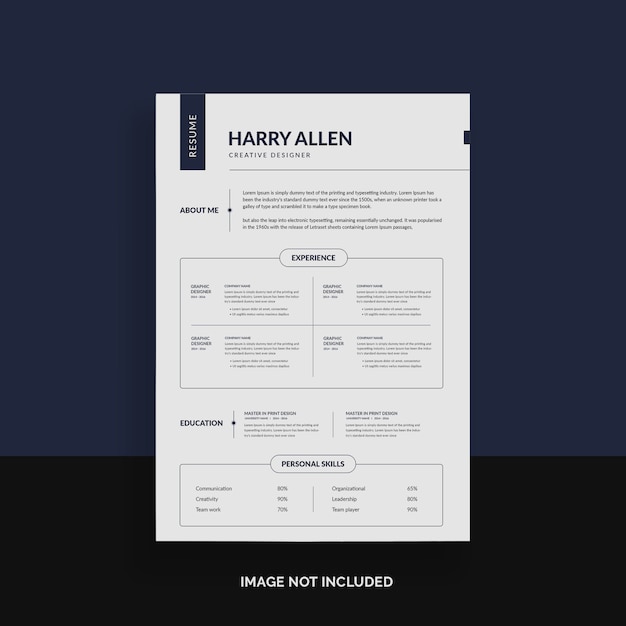 Simple resume template