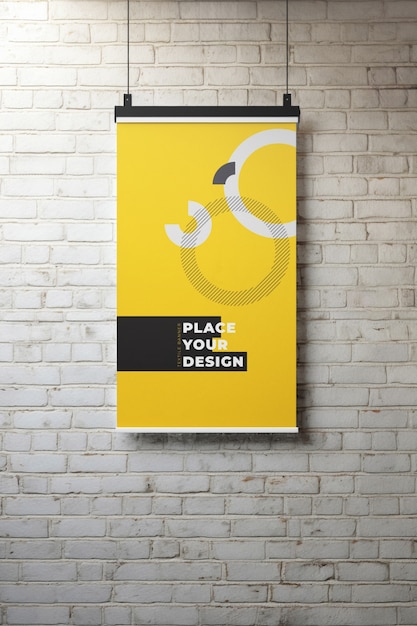 PSD simple scene  textil banner