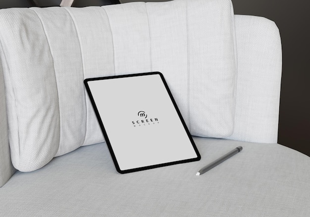 Semplice mockup dello schermo del tablet