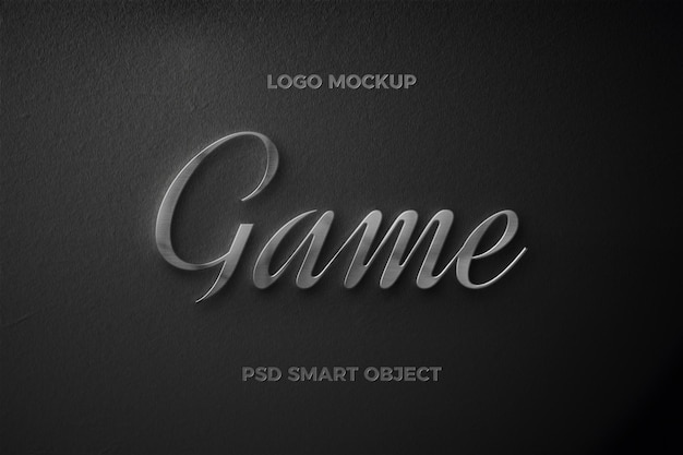 PSD simple text effect with thin text template design