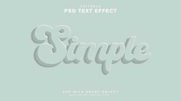 Simple text effect