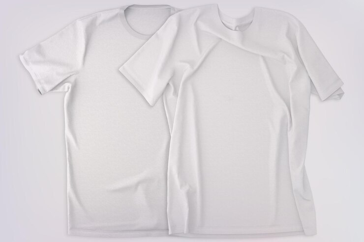 PSD simple white t-shirt mockup