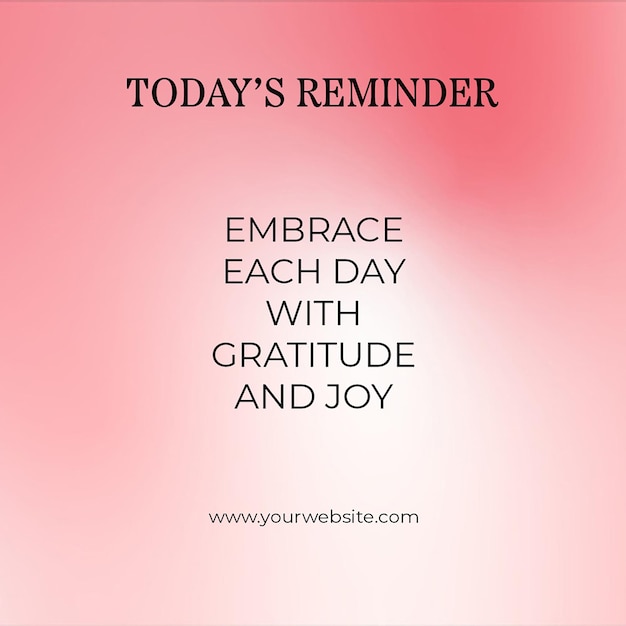 Simply gradient Reminder instagram post