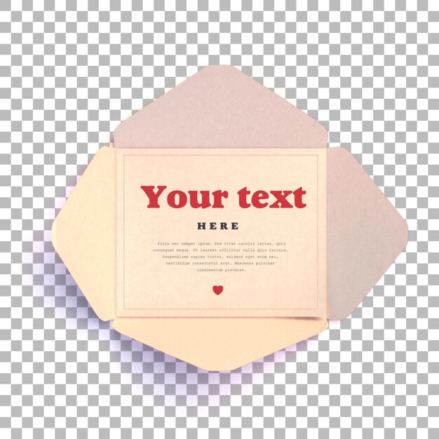 PSD simply greeting lovers card mockup