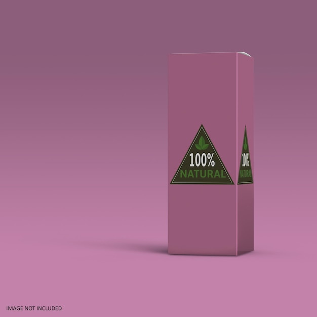 Simply Mockup box for airless cosmetics bottle