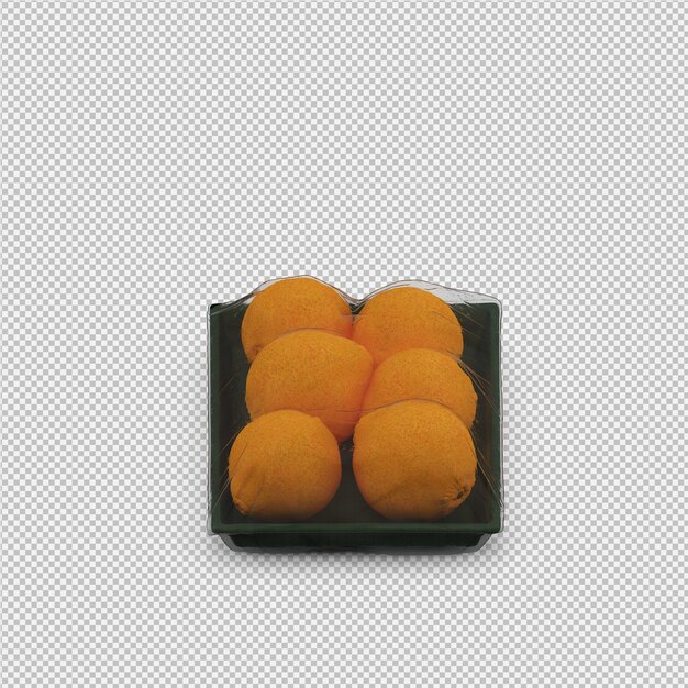 sinaasappels 3D render