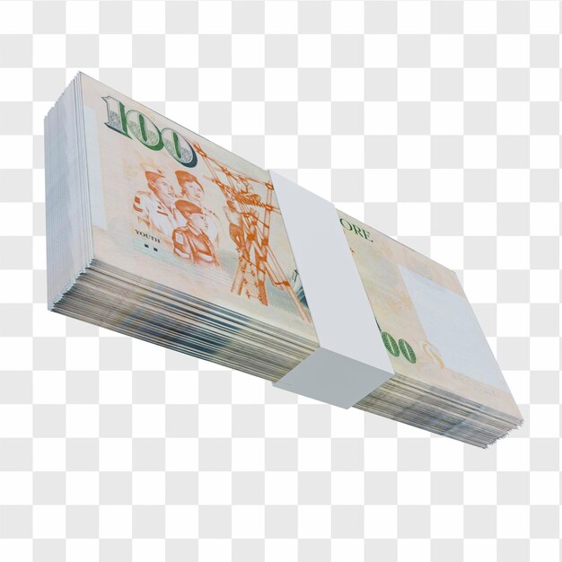 PSD singaporese valuta dollar 100: stapel sgd-bankbiljet van singaporese dollar
