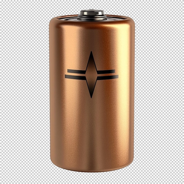 Single AA Battery Isolated on White Background